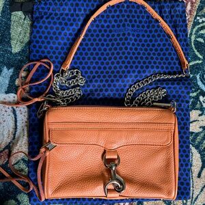 Rebecca Minkoff Orange Coral Crossbody Bag with dust bag